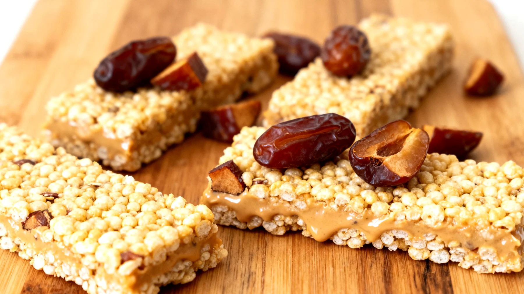 Amaranth-Energieriegel mit Tahini und Datteln"
