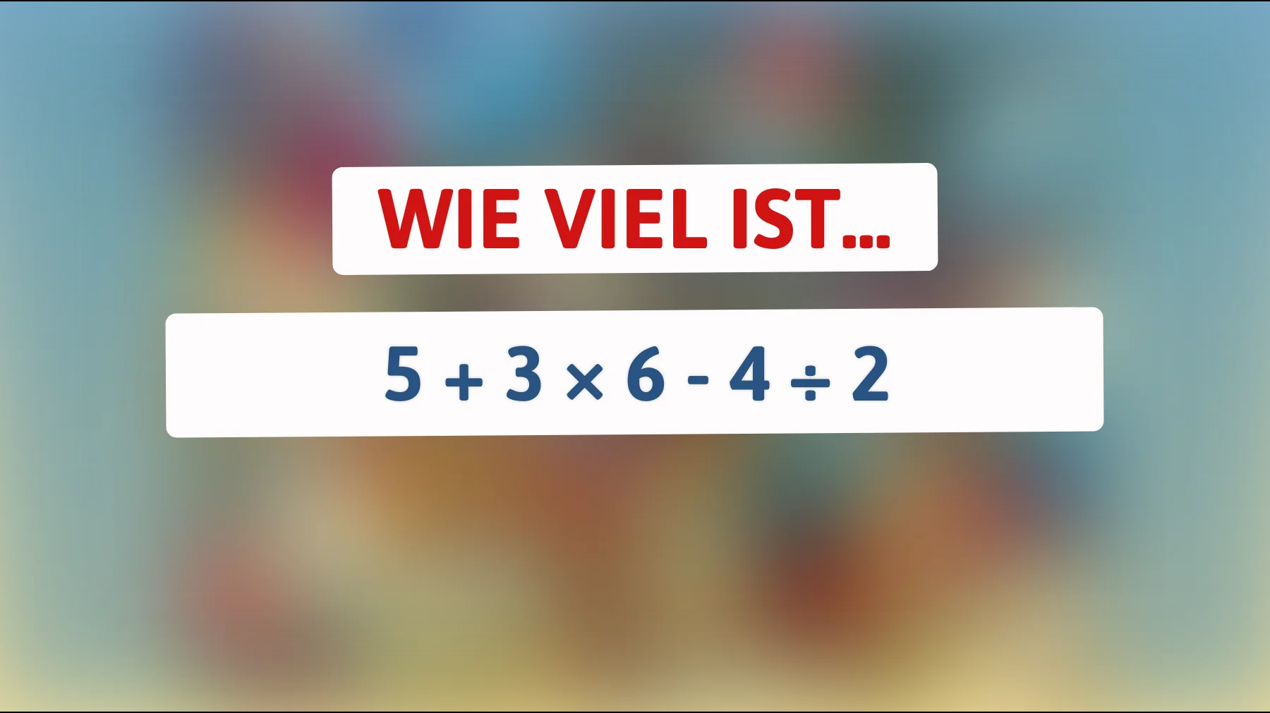 Nur 1% der Menschen können dieses einfache Rechenrätsel lösen – gehörst du dazu?"