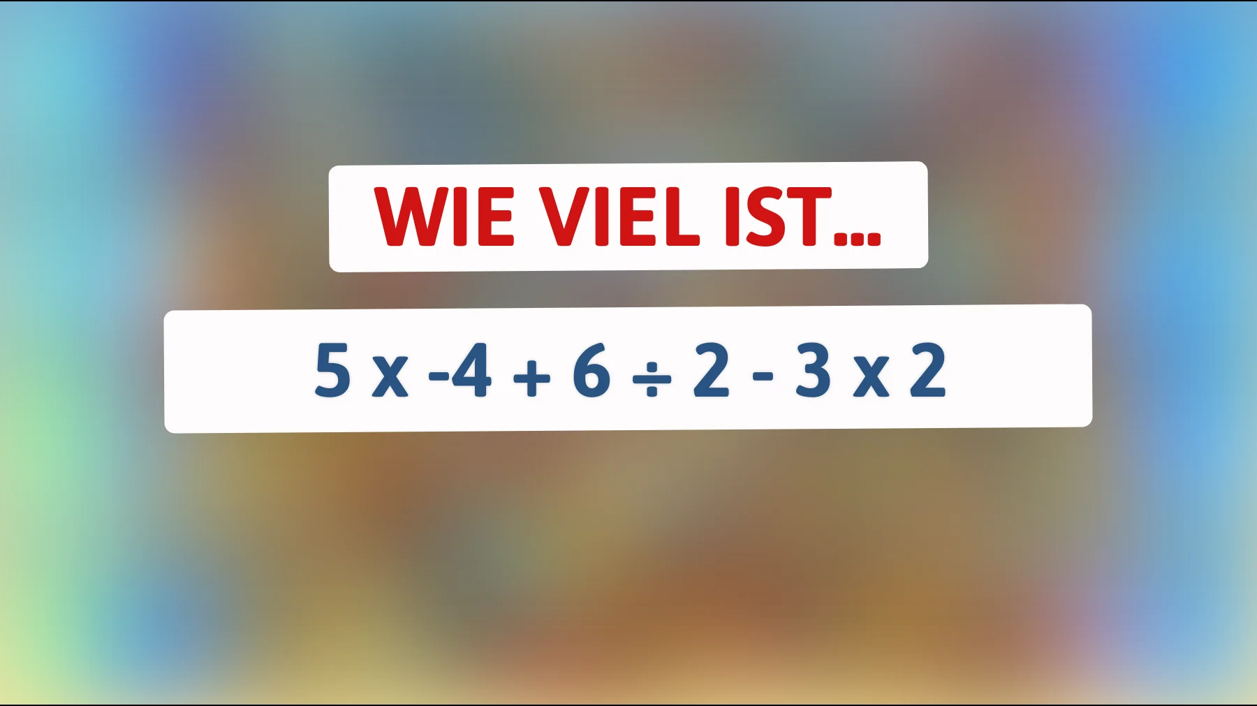 Nur echte Genies können dieses mathematische Rätsel ohne Taschenrechner lösen! Bist du bereit für die Herausforderung?"