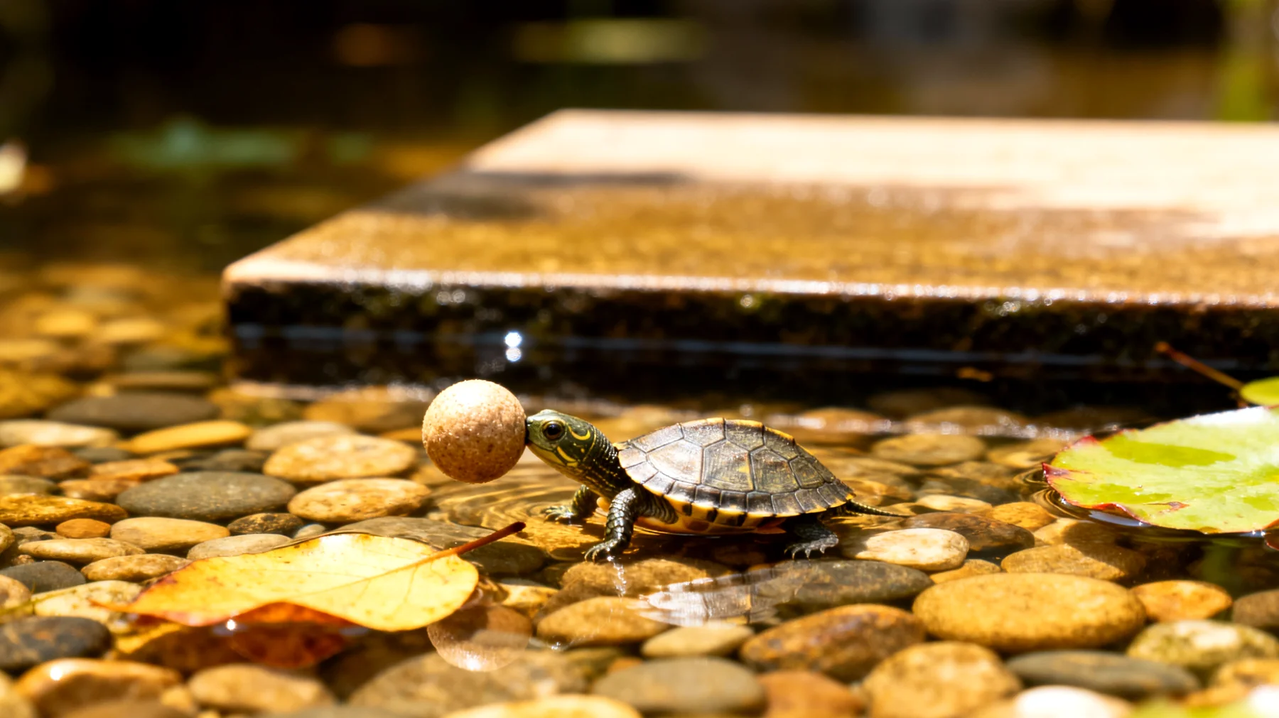 Junge Schildkröten benötigen altersgerechte Spielideen und Beschäftigungsmöglichkeiten, die ihre natürlichen Instinkte fördern und gleichzeitig ihre sichere Entwicklung unterstützen, ohne sie zu überfordern"