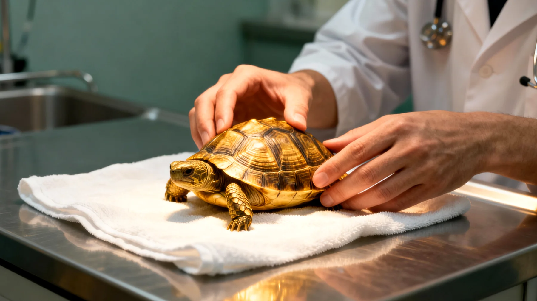 Schildkröten werden nicht kastriert, daher ist eine angemessene Winterruhe und Pflege nach Eingriffen oder bei Gesundheitsproblemen wichtig"